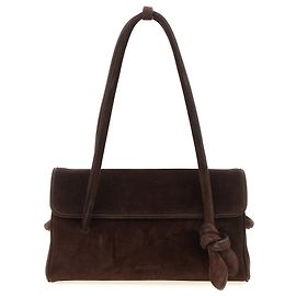 Jacquemus Borsa a tracolla in vitello marrone
