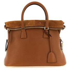 Maison Martin Margiela Sac à épaule en cuir de veau marron