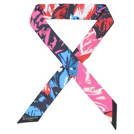 Givenchy Skinny Scarf in Twill di Seta Floreale