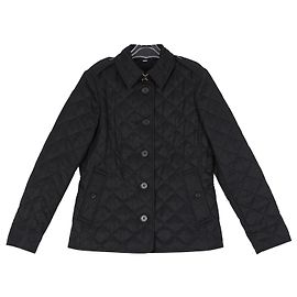 Burberry Chaqueta acolchada de cuadros para mujer Negro