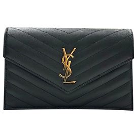 Autre Marque Cassandra Envelope WOC Black Gold