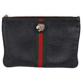 Gucci Clutch Black Tiger Head