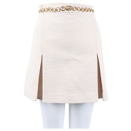 Saia de tweed Gucci Marfim