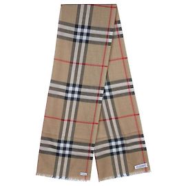 Burberry Lenço de lã e seda xadrez GNT CHK GAUZE para mulher
