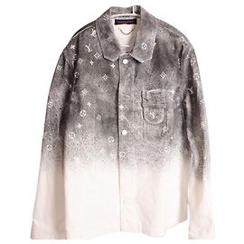 Louis Vuitton Giacca in denim bianca stile workwear