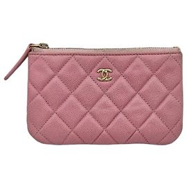 Chanel Classic Caviar Mini Pouch Pink Condition