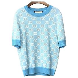 Gucci GG Punto de manga corta azul