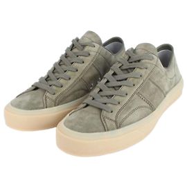 Tom Ford Baskets Cambridge en daim Vert