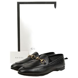 Gucci Mocassini da donna Brixton in pelle con morsetto nero
