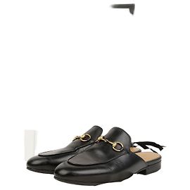 Gucci Pantofole Princetown Horsebit in pelle da donna Nero
