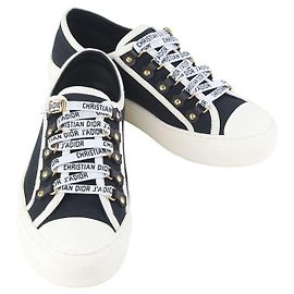 Sneakers Dior in tela marrone