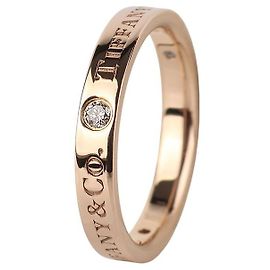 Tiffany & Co Fede nuziale in oro rosa e diamanti