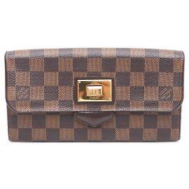 Louis Vuitton Portafoglio lungo Roseberry in Canvas Damier Ebene