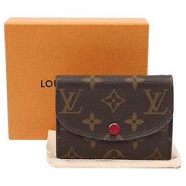 Louis Vuitton Porta-moedas e porta-cartões Rosalie em Monogram Canvas Fuchsia