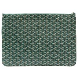 Goyard Pochette Senac Clutch MGM Green Clutch Pouch