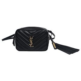 Autre Marque Borsa crossbody matelassé monogram nera con cintura