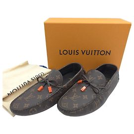 Louis Vuitton Mocassini Drivers in pelle Monogram Marrone