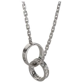 Pendente Love Cartier in oro bianco e diamanti