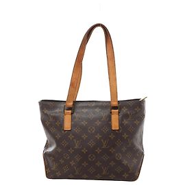Borsa a tracolla Louis Vuitton Cabas Piano Monogram in marrone M51148