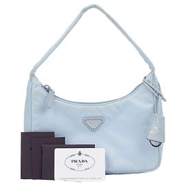 Prada Borsa Hobo Re-Edition Re-Nylon Sky