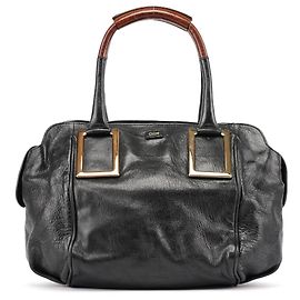 Chloé Borsa Tote in pelle di agnello nera