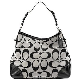 Coach Borsa a tracolla 19758M Grey Black Signature Turnlock