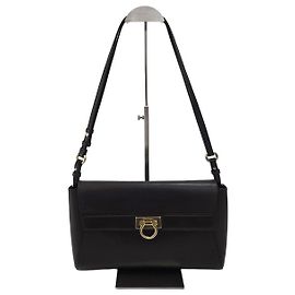 Salvatore Ferragamo Borsa a tracolla Gancini Abbey Marrone Scuro