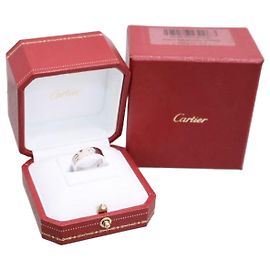 Cartier Anello Love in Oro Bianco con Diamanti