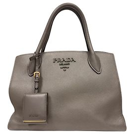 Prada Saffiano Monochrome Gray