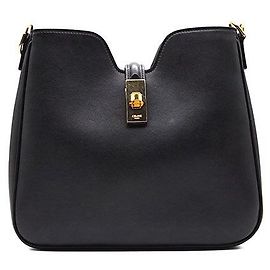 Borsa a mano Céline Soft 16 Camille Small in pelle nera