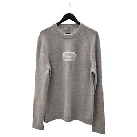 Dior Maglione Couture in Jersey di Cashmere Grigio Condizione