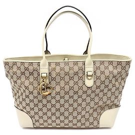 Gucci Bamboo Heart Charm Shopper Schultertasche