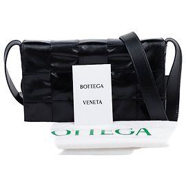 Bottega Veneta Borsa a tracolla in pelle Intrecciato Nera