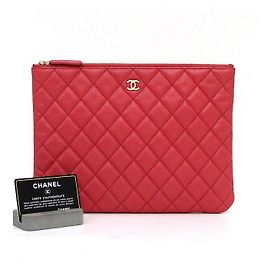 Chanel Borsa a pochette Caviar Gold CC Classic New Medium Clutch Bag
