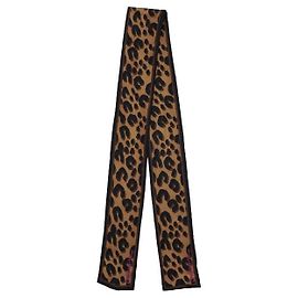 Louis Vuitton Pañuelo de seda con estampado de leopardo