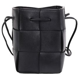 Bottega Veneta Mini borsa bucket Cassette nera