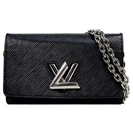 Louis Vuitton Borsa a tracolla Twist WOC in pelle Epi nera