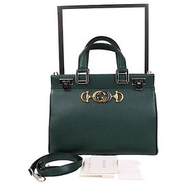 Gucci Borsa a mano e a tracolla piccola Jumi Green