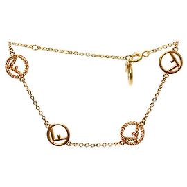 Fendi Cubic Armband Gold Metall