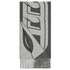 Hermès Écharpe en cachemire avec motif graphique bicolore
