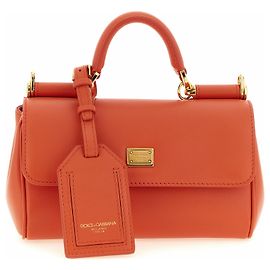 Dolce & Gabbana Borsa in pelle di vitello arancione