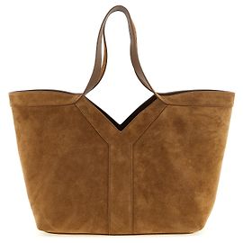 Autre Marque Borsa tote in pelle di vitello marrone