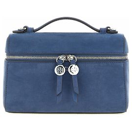 Tory Burch Sac à main en cuir d'agneau bleu