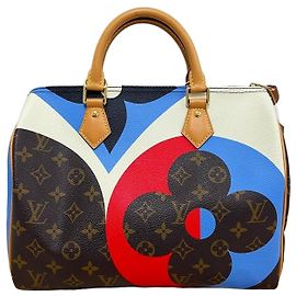 Louis Vuitton Monogram Game On Bandouliere Speedy Tote and Shoulder Bag