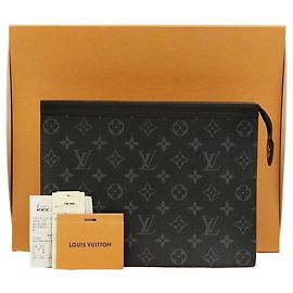 Louis Vuitton Pochette Voyage MM Monogram Pochette Clutch pour Homme