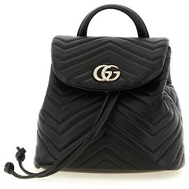 Gucci Schwarzer Lammleder-Rucksack