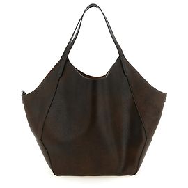 Brunello Cucinelli Shopper-Tasche aus braunem Kalbsleder