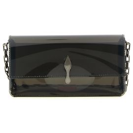 Pochette Christian Louboutin Bettina nera in PVC