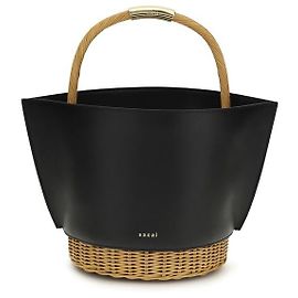 Sacai Borsa a tracolla Bos Taurus in pelle di vitello nera