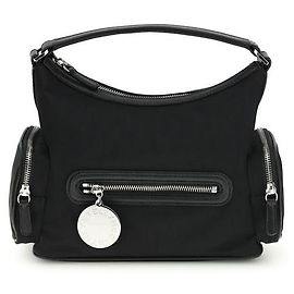 Stella Mc Cartney Bolsa de ombro em outras fibras preta